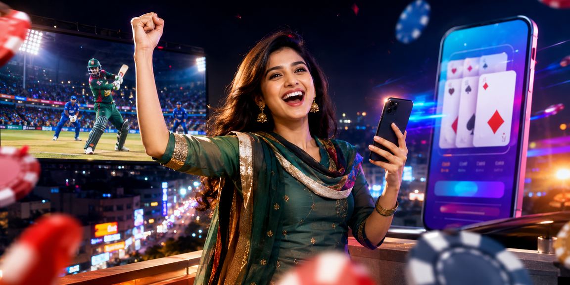 Bangladeshi model enjoying cricket betting in Comilla