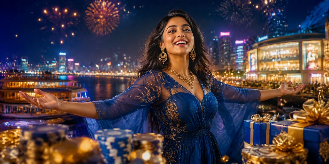 Casino entertainment scene under neon lights in Dhaka