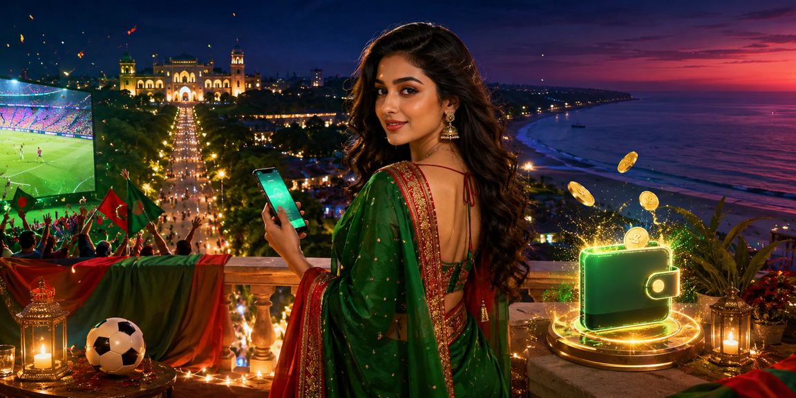 রাজশাহীতে লাল-সবুজ পটভূমিতে s44 - এ জমার প্রক্রিয়া দেখানো হচ্ছে